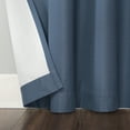thumbnail image 3 of Sun Zero Array Woven Dobby Draft Shield Fleece Insulated 100% Blackout Grommet Curtain Panel50" x 63", Indigo, 3 of 5