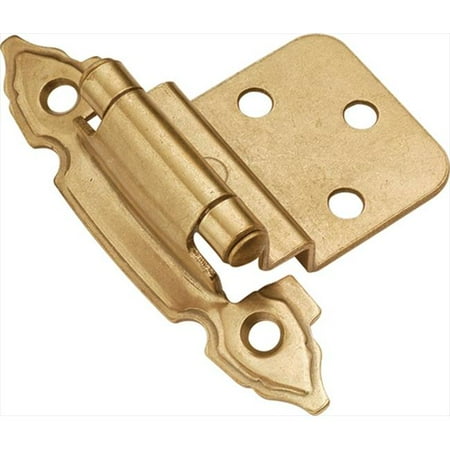 Hickory Hardware P297-LP Lancaster Hand Polished Surface Self-Closing 0.37 In. Offset Hinge 2-Pack