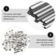 thumbnail image 5 of 36Pcs 14G J Bend Radios de acero para bicicleta de montaña Radios y pezones de bicicleta 260 mm, 5 of 7