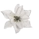 thumbnail image 5 of 5/10 piezas de flores artificiales con purpurina de 14 cm para decoración de árboles de Navidad, adornos navideños DIY, decoración para el hogar, bodas, fiestas de Navidad, 5 of 5