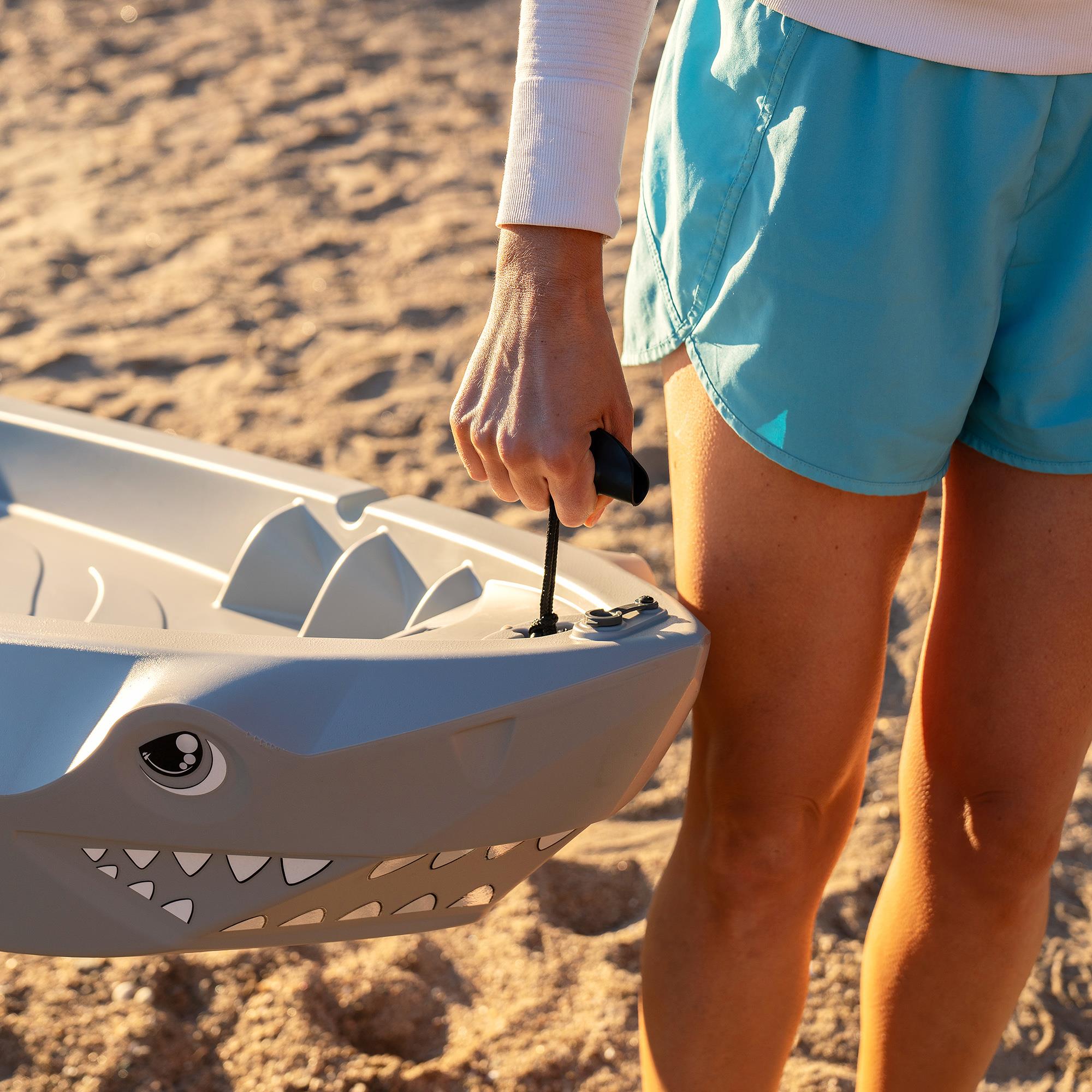 Lifetime Youth Shark 6 ft Sit-On-Top Kayak with Paddle, Gray (91327)