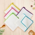 thumbnail image 6 of 10 Pack Dishcloths Bamboo Dish Cloths Towels 12" x 12" Kitchen Wash Cloths Machine Washable Cleaning Cloths Absorbent Reusable Small Dish Rags for Washing Dishes Odor Free (Bamboo fiber,10 pcs), 6 of 7