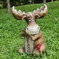 thumbnail image 6 of Hi-Line Gift Ltd 75624-B Moose with Cardinal Garden Welcome Sign, 6 of 6