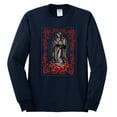 thumbnail image 2 of Wild Bobby, Our Lady of Guadalupe Blessed Virgin Mary Religious, Inspirational/Christian, Men Long Sleeve Shirt, Navy, Large, 2 of 3
