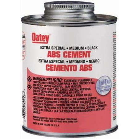 Abs Plastic Cement - 32 Oz Black Extra Special Medium Bodied Abs Pipe Cement Only One