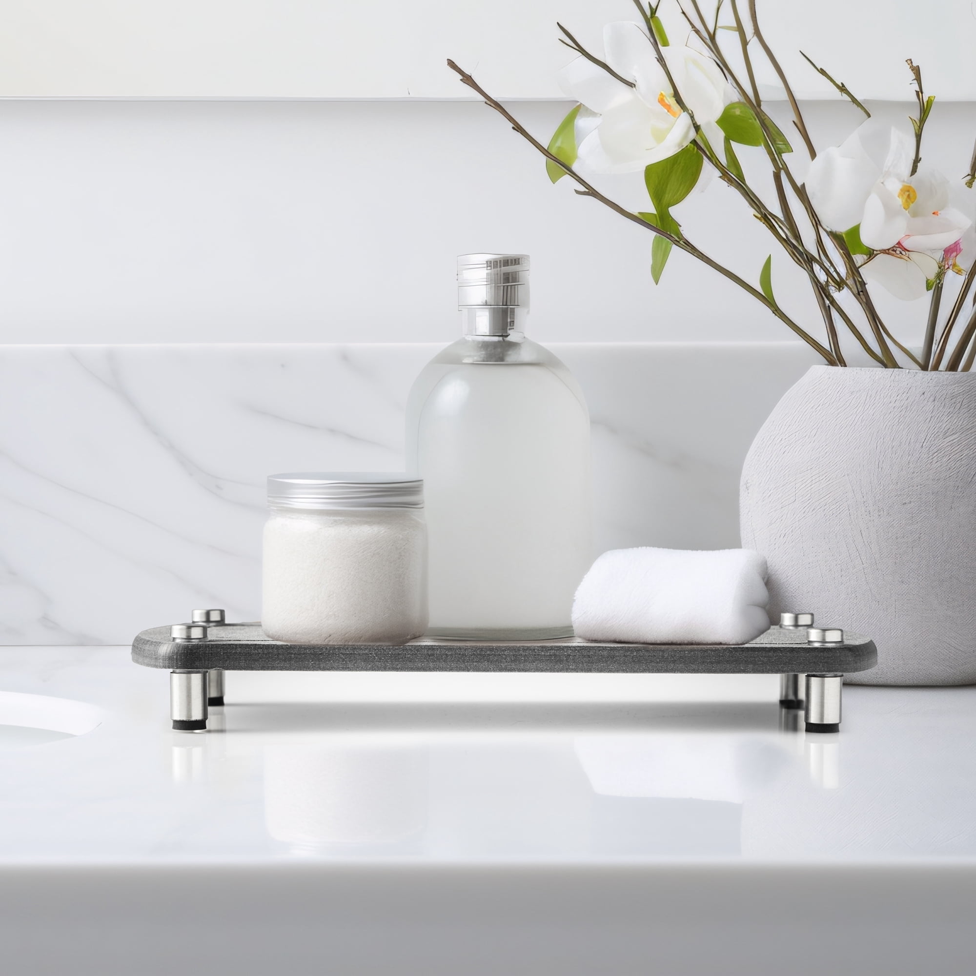Thyme & Table Diatomite Sink Water Absorbing Tray, Grey