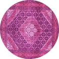 thumbnail image 1 of Ahgly Company Indoor Round Persian Pink Traditional Area Rugs, 8' Round, 1 of 4