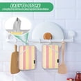 thumbnail image 4 of Yayeee Pot Holders Kitchen Heat Resistant with Pocket 7"x9.8" Cotton Oven Cooking Hot Pads, Pink and Yellow Striped Pattern, 4 of 7