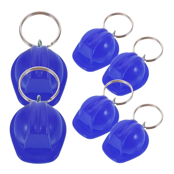 KAKOWELY 6 llaveros pequeños con forma de casco, decoración para casco, colgante para bolso, recuerdo de fiesta.
