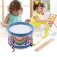 thumbnail image 2 of Portable Coloré Snare Drum Instrument de Percussion Musical Cadeau d'Anniversaire pour Enfants avec Tambour Clé de Syntonisation, 2 of 7