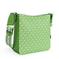 thumbnail image 2 of Michael Kors Women's Jet Set Signature Logo Top Zip Messenger Crossbody Bag (Jungle Green), 2 of 5