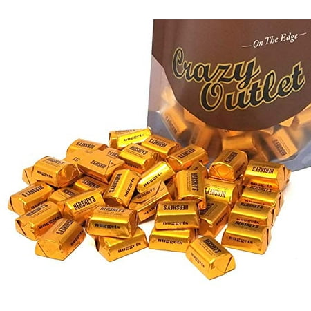 Milk Toffee - Extra Creamy, Milk Chocolate with Toffee and Almonds, Hershey's Nuggets, 1 pound bag