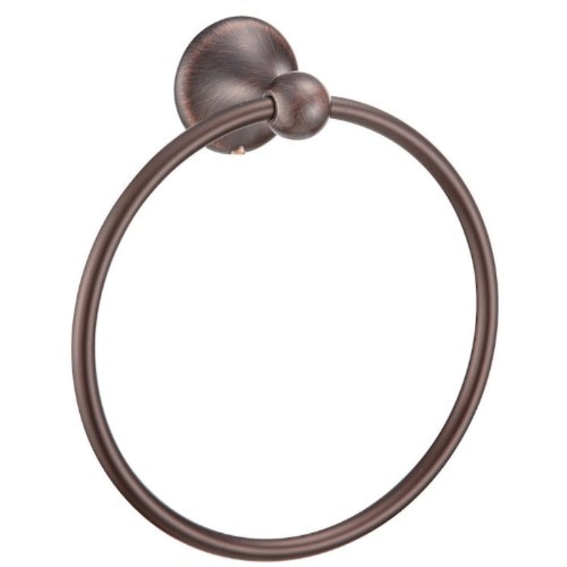 designers impressions newport series oil rubbed bronze towel ring
