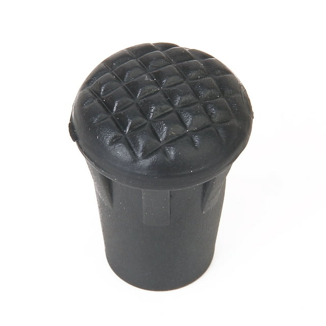 Goma Alpenstock Cubierta Perno de Poste Martillos Almohadilla Protectora Negro Cola Cubierta de la cabeza de alpinista goma Polo Pin Hammers funda protectora Negro