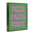 thumbnail image 3 of Stupell Industries Contemporary Pizza Pasta Pinot Black Framed Giclee Art, 11 x 14, by House of Lulu, 3 of 8