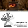 thumbnail image 3 of Thermoelectric Stove Fan For Wood  Kerosene Stoves, Boosts Heat Circulation, 5 Blade, 3 of 6