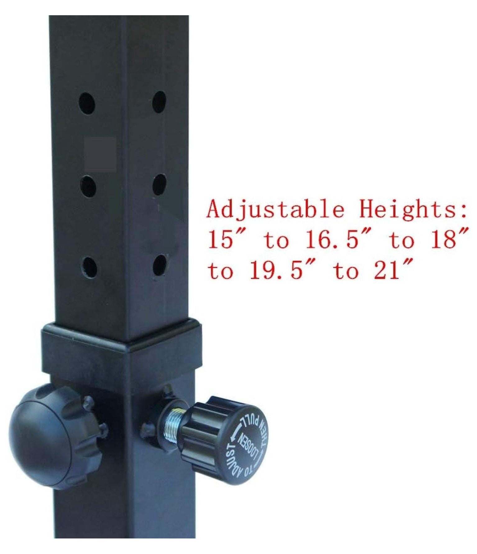 Height Adjustable Utility Flat Weight (Black)