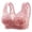 Rose Gold, variant on Women office Solid Bra Front Buckle Lace Edge Seamless Movement Yoga Sleep Bra for Support and Comfort 40 Black