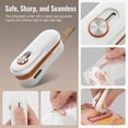 thumbnail image 2 of Unbranded Mini Bag Sealer with Cutter, Rechargeable USB-C, 3 Temp, White, 2 of 6