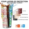 thumbnail image 7 of 30oz Pioneer Flower Tumblers Stainless Steel Tumbler with Lid and Straw,Vacuum Insulated Double Wall Travel Tumbler Cups Mug with Cleaning Brush for Coffee,Tea, 7 of 7