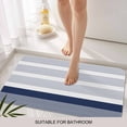 thumbnail image 3 of Navy Blue Stripe Door Mat&nbsp;Indoor Outdoor Entrance,Non Slip Small Rug for Kitchen Bathroom Entryway Rug,Modern Rustic Horizontal Blue Striped Washable Doormat Floor Mat for Office Home 16x24 Inch, 3 of 8