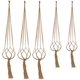 thumbnail image 1 of Colgador de macramé para plantas, macramé para colgar plantas de interior, cuerda de algodón resistente para balcón, decoración de jardín, cesta para macetas de interior y exterior, 89 cm,, 1 of 8