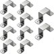 thumbnail image 1 of 10 pcs 40*40mm Square oblong tube clamp, Stainless steel square tube clamp, U-shaped tube clamp, Horse tube Saddle clamp JR2025032600745, 1 of 4