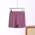 thumbnail image 4 of Bixock Women Pajamas Shorts Loungewear Shorts Sleep Shorts Elastic High Waist Soft Stretchy Daily Indoor Homewear Sleepwear Base Layer Trousers Women Clothings, 4 of 5