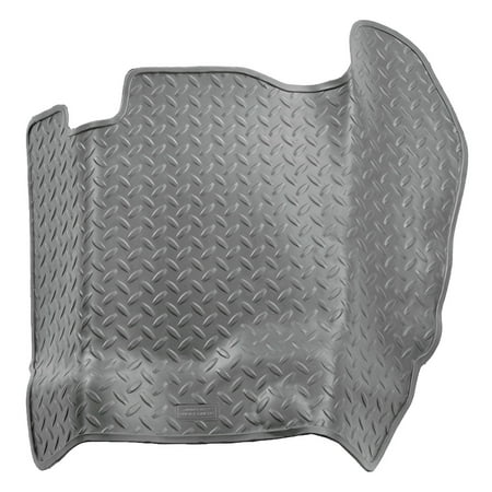 Husky by RealTruck Classic Style Series Center Hump Floor Liner Grey Compatible with 02-06 Aval/Tahoe/Suburban/Yukon/Yukon XL, 99-06 Silverado/Sra 1500/2500/3500; Excl 07 Classic, Ext/Crew Cab