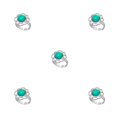 thumbnail image 1 of Minnieouse Anillos de humor Moda retro Joyería de temperatura variable Gema de flor de cuatro hojas Gema de flor de cuatro hojas 5piezas Minnieouse CBP222384, 1 of 6