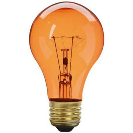 - 70805 19 Watts Transparent Amber Party Light Bulb, Pack Of 6