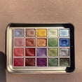 thumbnail image 2 of 20 Colors Watercolor Painting Set Drawing Supplies Metallic Watercolor Paints Set Colourful Painting Kit Model Metallic Pearlescent Watercolor Paint for Art Painting, 2 of 4