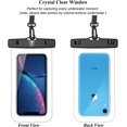 thumbnail image 2 of Waterproof Phone Pouch with Lanyard, [2 Pack] Cell Phone Underwater Dry Bag Case for iPhone 14 13 12 11 Pro Max XS XR 8 7, Samsung Galaxy S23 Ultra S22 S21+ S20 S10 A03S A14 A54 5G A32 A42 A52-Clear, 2 of 9
