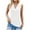 White, variant on Mrat Basic Knit Sleeveless Shirts Women's Fashion Short Sleeve V-Neck Tops Working Uniform Printing Pocket Blouse Tops V Neck Tank Tops for Women S-485 Green S