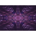 thumbnail image 1 of Ahgly Company Indoor Rectangle Patterned Deep Purple Area Rugs, 3' x 5', 1 of 6