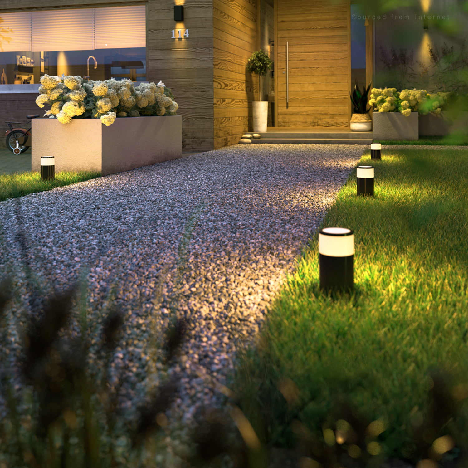 12V 5W LED Low Voltage Landscape Light 3000K Garden Outdoor Spotlight Warm light 