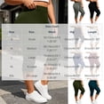 thumbnail image 3 of Maean Women's Capris Leggings Workout Athletic Elastic Waist Yoga Pant Casual Solid Color Pants, 3 of 7