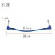 thumbnail image 4 of Colorful Guitar Effect Pedal Cables Instrument o Leads Patch Cord 21cm Length 1/4 Inch Right Angle TS Plug 6pcs/pack, 4 of 5