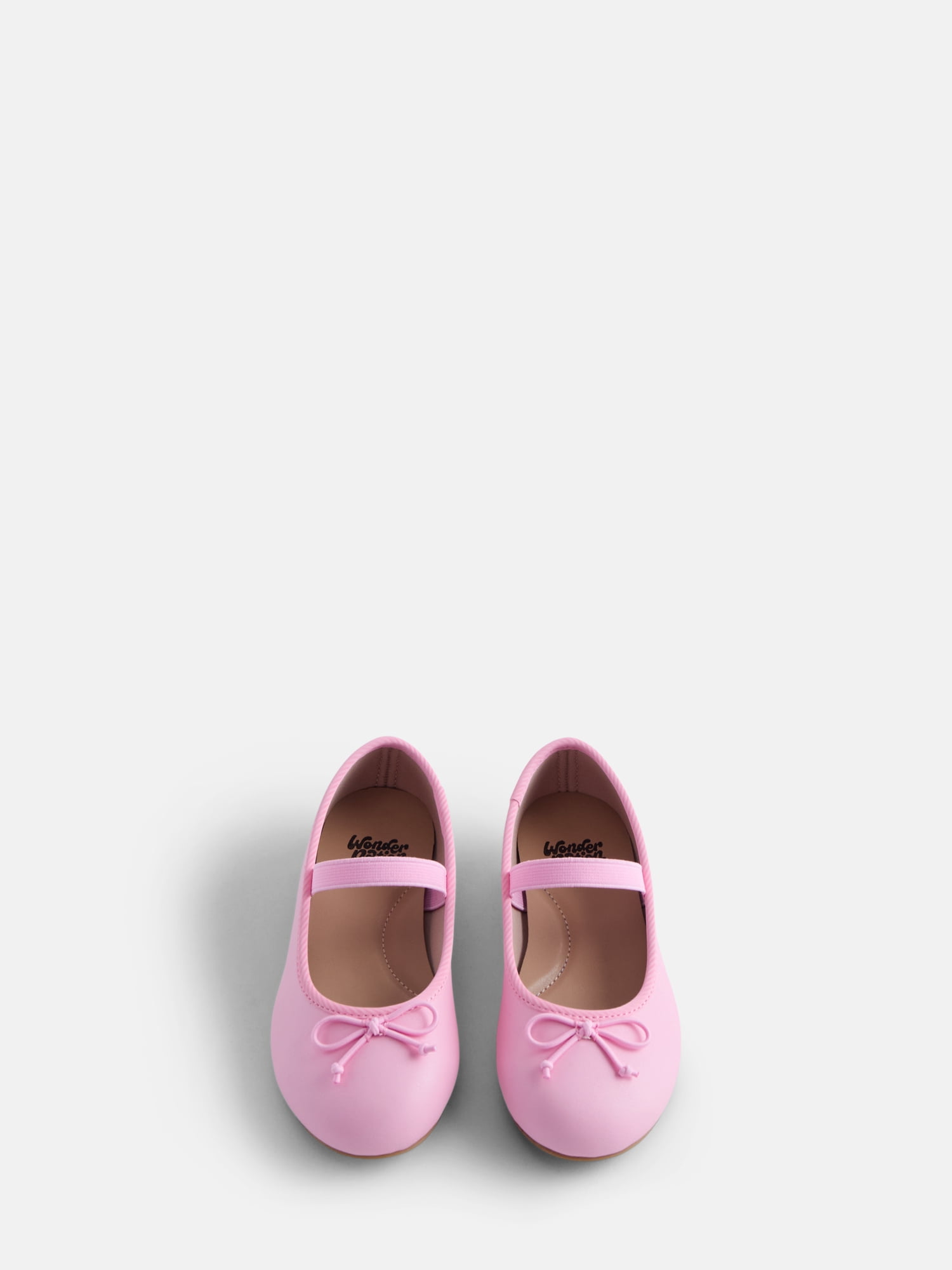 Wonder Nation Toddler Girls Bow Ballet Dress Shoes