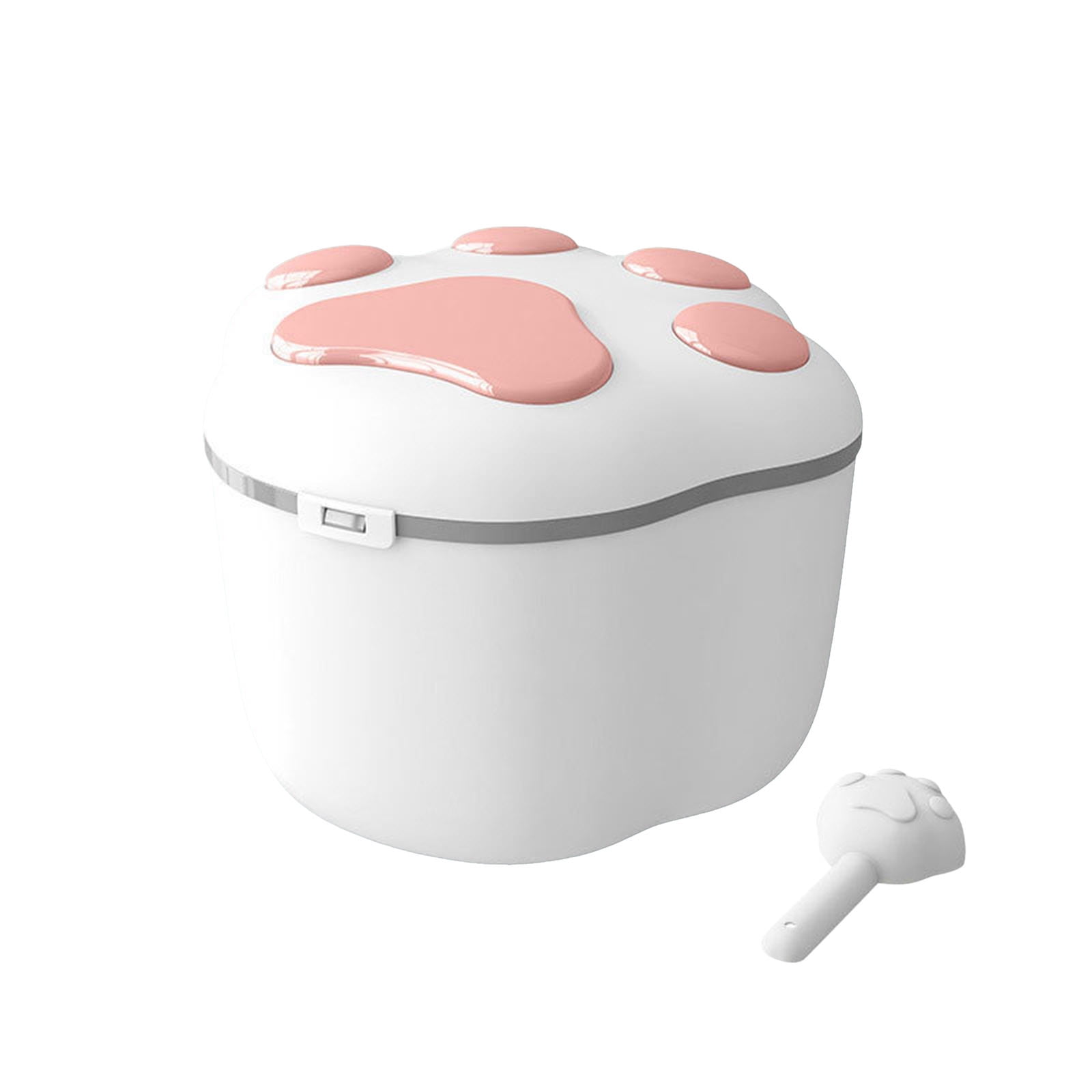 Paw-Shaped Cat Food Storage Container Airtight Pet Food