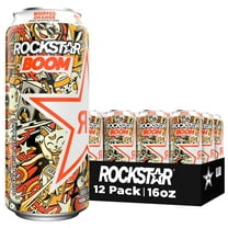 Rockstar Boom! Whipped Orange Energy Drink, 16 fl oz, 12 Pack Cans