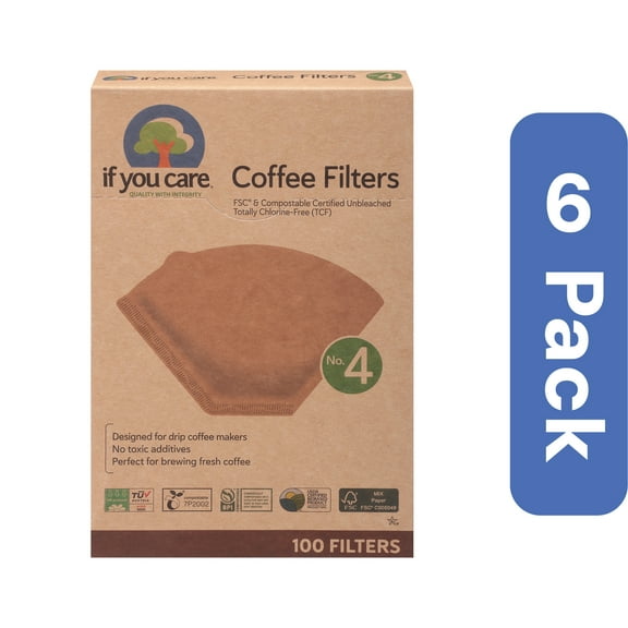 If You Care Coffee Filter No. 4 100 Count (Pack Of 6)