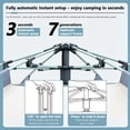 thumbnail image 2 of WFYL 3-4 Person Tent for Camping, Camping Tent w/ Carry Bag, Wind Ropes & Stakes, Tent poles, Instant Tent for Outdoor, Hiking, Traveling, Off-white, 2 of 7