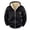 Black—Mens Long Sleeve Shirts, variant on BVOFAR Mens Fleece Jacket with Pockets Full Zip Long Sleeve Hooded Coats Sherpa Lined Warm Jackets Soft Fall Winter Outerwear Khaki XXXL