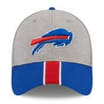 thumbnail image 2 of Men's New Era Heather Gray/Royal Buffalo Bills Striped 39THIRTY Flex Hat, 2 of 5