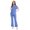 Dark Sky Blue, variant on VIAOLI Women's Medical Scrubs Set - Quick Dry V-Neck Top with Pants, Multiple Pockets, Adjustable Drawstring, 10 colors