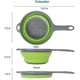 thumbnail image 3 of Colador plegable de silicona Good Grips, silicona flexible resistente al calor, apto para lavavajillas, mango antideslizante para ahorrar espacio en la cocina, juego de 2 de silicona de grado, 3 of 4