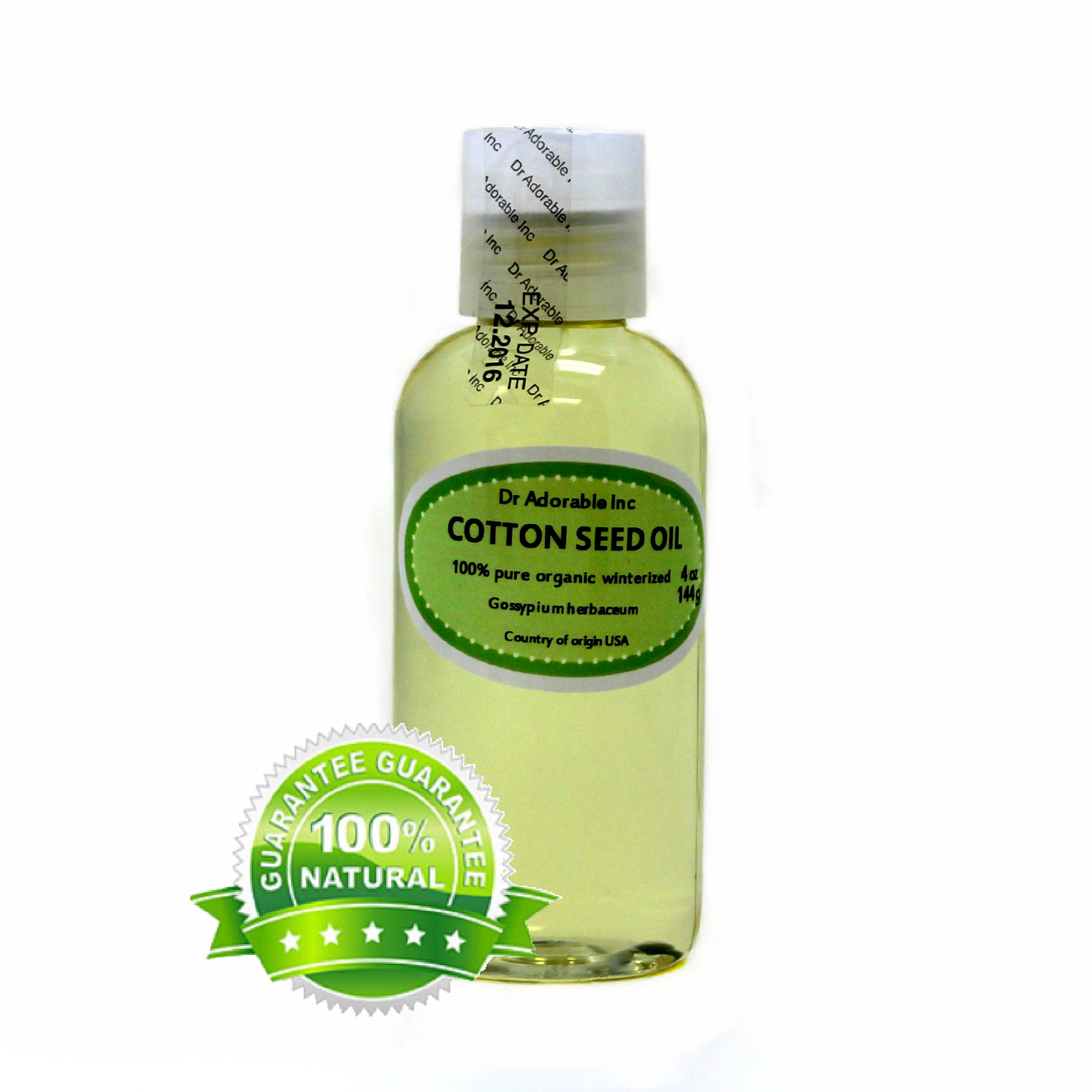 Dr. Adorable 100 Pure Cottonseed Oil Organic Winterized Soap Cooking