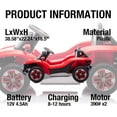 thumbnail image 2 of EastVita Kids Electric Vehicle Licensed Volkswagen | 12V Ride-On Toy with Remote Control | LED Lights, MP3, and Bluetooth Red, 2 of 6