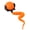 Orange, variant on BESTSKY Hanging Cat Toy With Silicone Design Interactive Cat Toys, Bite Resistant Play Moving Cat Toy, Orange Automatic Interactive Cat Toys For Indoor Cats